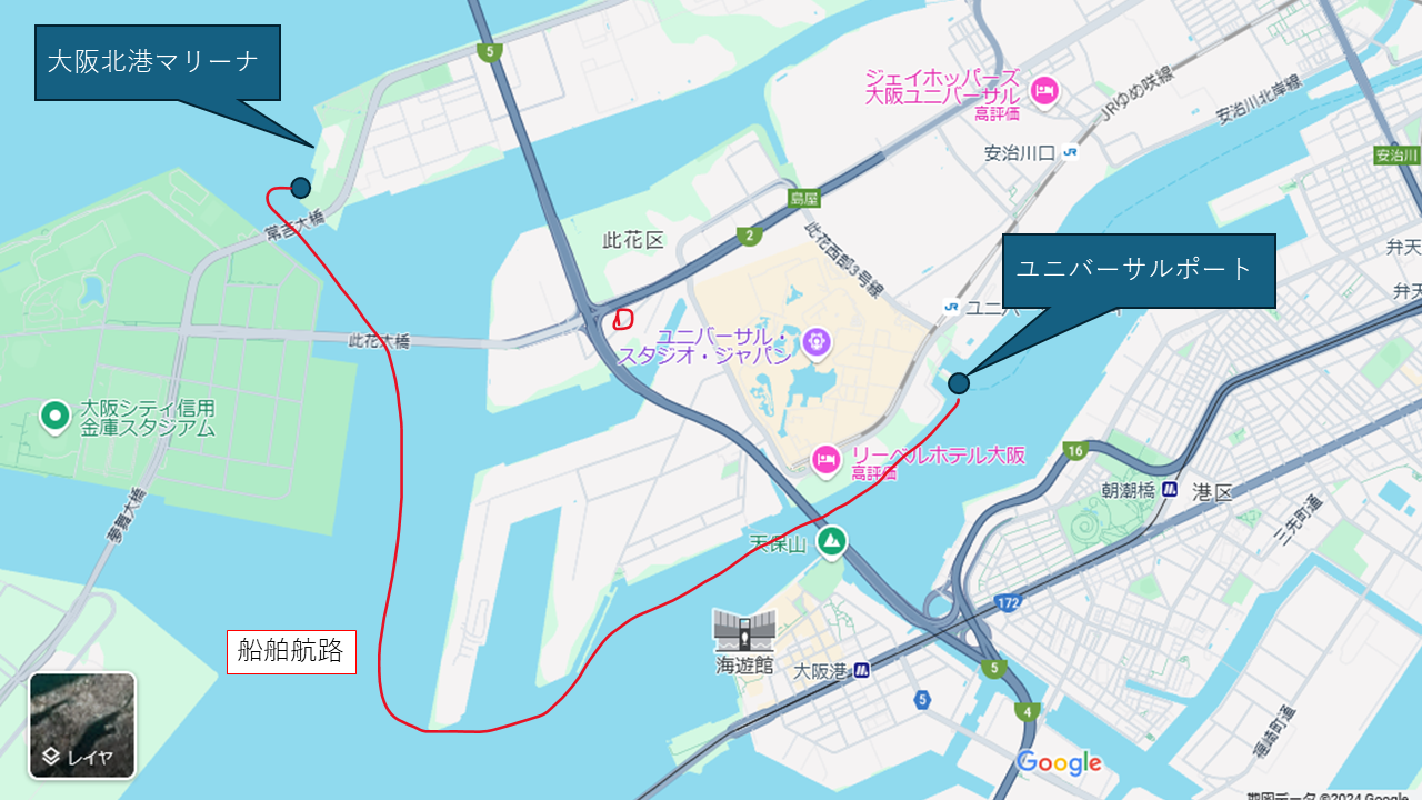 船舶の水上交通
